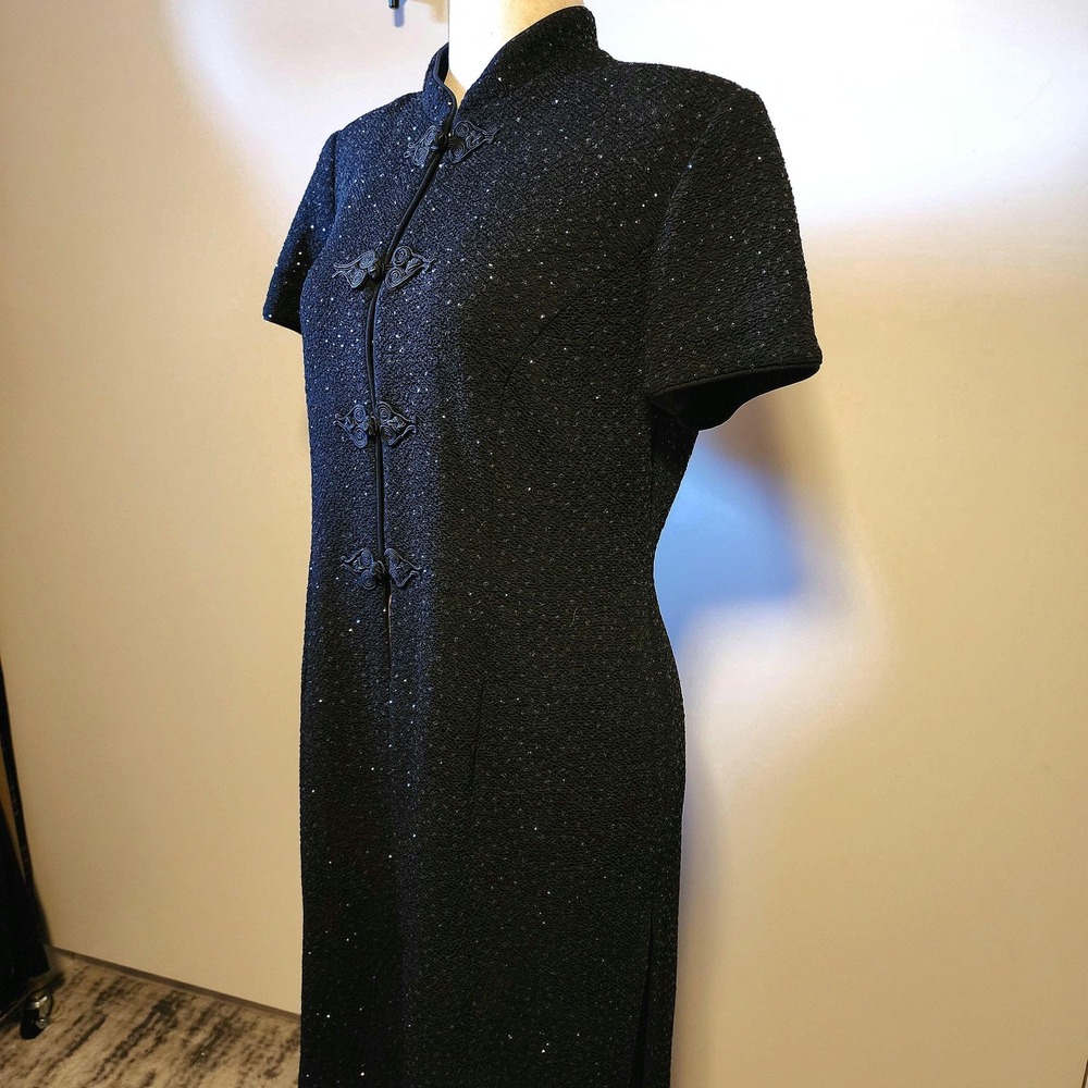 R&M Richards by Karen Kwong black vintage dress jacket size 16